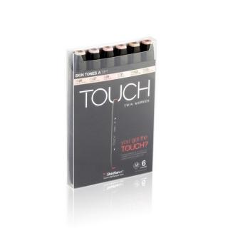 Touch Twin Marker 6ks, pleťové tóny A