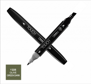 Y225 Olive green dark TOUCH Twin Marker