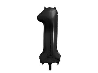 Fóliové černé číslo 1, 86 cm Black