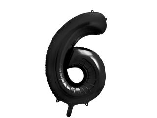 Fóliové černé číslo 6, 86 cm Black
