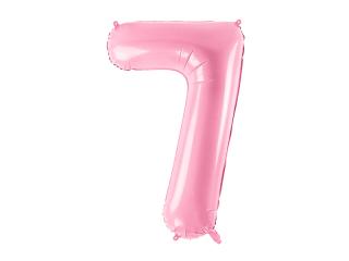Fóliové číslo 7 růžové, 86 cm Pink