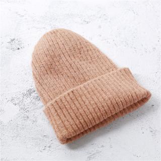 Staro růžová zimní pletená čepice bez bambule nebo s bambulí A20/3 (Dámská / pánská vlněná unisex teplá čepice)
