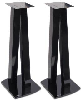 Designové stojany na repro NORSTONE WALK STAND (černé) (Designové repro stojany Walk Stand se systémem skrytého vedení kabeláže, skleněnou podstavou 10mm a stavitelnými hroty. Stojan má nosnost 30kg)