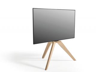 Dřevěný stojan NEXT OP1 (pravé dubové dřevo) (Luxusní TV stojan ve skandinávském designu z pravého dubového dřeva vhodný pro TV do 70  a hmotnosti do 40kg)