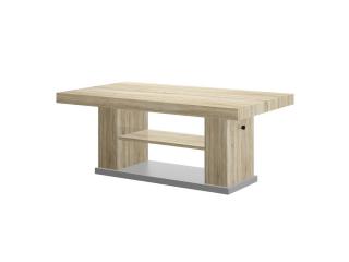 Konferenční stolek ALTEMA (dub sonoma) (Luxusní konferenční stolek vyrobený z kvalitní MDF. Materiál je odolný proti škrábancům a vlhkosti. Stolek je výškově a šířkově stavitelný. Délka 120-170cm.)
