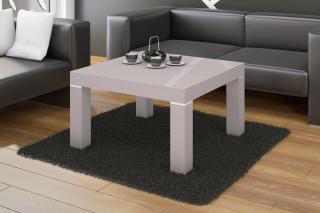 Konferenční stolek BAKTO (cappuccino) (Luxusní konferenční stolek vyrobený z kvalitní MDF v nejvyšším lesku na trhu. Materiál je odolný proti škrábancům a vlhkosti. Délka 80cm.)