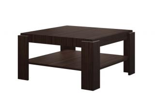 Konferenční stolek BRODY (hnědá wenge) (Luxusní konferenční stolek vyrobený z kvalitní MDF. Materiál je odolný proti škrábancům a vlhkosti. Délka 84cm.)