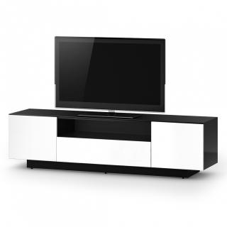Televizní stolek SONOROUS LB 1830 (bílý) (Luxusní TV stolek vhodný pro televize do 75  a 80kg. Stolek je vyrobený v bílé barvě.)