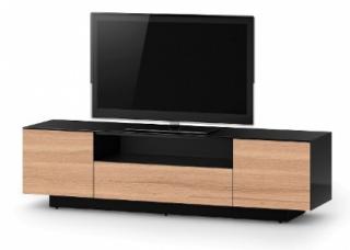 Televizní stolek SONOROUS LB 1830 (dub) (Luxusní TV stolek vhodný pro televize do 75  a 80kg. Stolek je vyrobený v dekoru ořech)