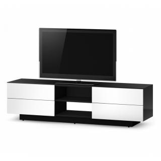Televizní stolek SONOROUS LB 1840 (bílý) (Luxusní TV stolek vhodný pro televize do 75  a 80kg. )