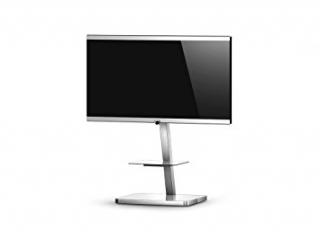 TV stojan Sonorous PL 2710 (bílá/stříbrná) (Luxusní kovový stojan pro televize do 50  a 25 kg)
