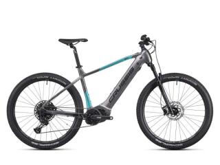 Crussis e-Atland 9.10 2025 - horské elektrokolo pánské 27,5 - 720 Wh (20 Ah) - šedá/modrá