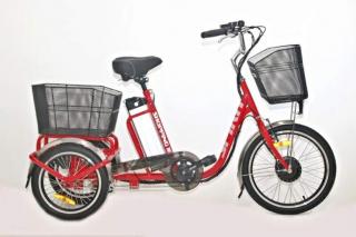 Spirit Shopping 2 2023 - elektrotříkolka pro dospělé - 648 Wh (18 Ah) -  červená - vel. 18,5  (L)