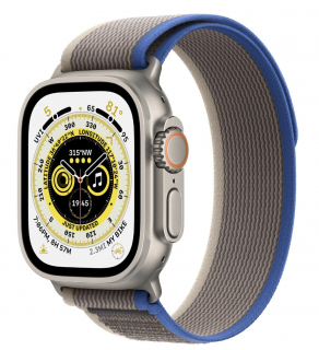 Apple Watch Ultra 49mm Cellular Titanium Blue/Gray Trail loop