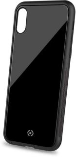 CELLY Diamond z tvrzeného skla a TPU pro Apple iPhone X / Xs, černá