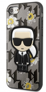 Karl Lagerfeld Ikonik Flower Kryt pro iPhone 7/8/SE2020/SE2022 Grey