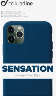 Kryt na mobil CellularLine SENSATION na Apple iPhone 11 Pro Max modrý