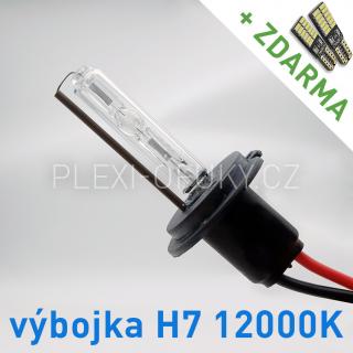 AKCE - Náhradní výbojka xenon H7 12000K do přestavbových HID sad (Výbojka H7 12000K - AKCE - ke každé zakoupené výbojce ZDARMA LED SMD parkovací žárovky s funkcí CANBUS !)