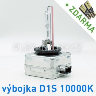 AKCE: Výbojka xenon D1S 10000K do originálních světlometů (Výbojka D1S 10000K - AKCE - ke každé zakoupené výbojce ZDARMA LED SMD parkovací žárovky s funkcí CANBUS !)