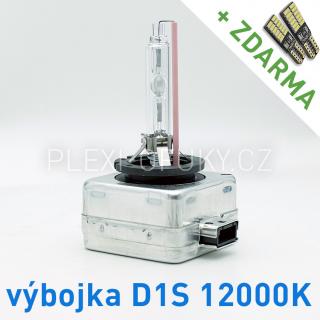 AKCE: Výbojka xenon D1S 12000K do originálních světlometů (Výbojka D1S 12000K - AKCE - ke každé zakoupené výbojce ZDARMA LED SMD parkovací žárovky s funkcí CANBUS !)