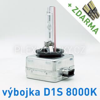 AKCE: Výbojka xenon D1S 8000K do originálních světlometů (AKCE - ke každé zakoupené výbojce ZDARMA LED SMD parkovací žárovky s funkcí CANBUS !)