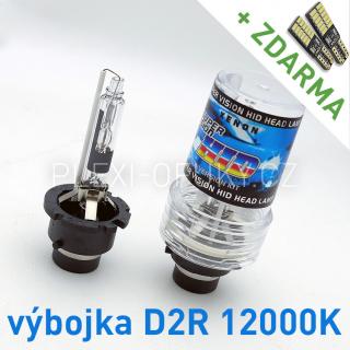 AKCE: Výbojka xenon D2R 12000K do originálních světlometů (Výbojka D2R 12000K - AKCE - ke každé zakoupené výbojce ZDARMA LED SMD parkovací žárovky s funkcí CANBUS !)