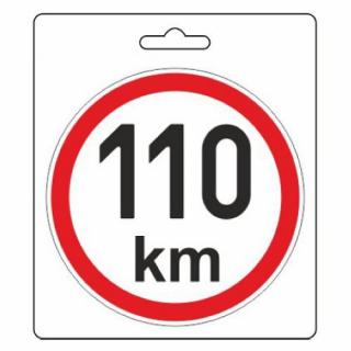 Samolepící znak omezená rychlost 110 km/h (110 mm) (Samolepící znak omezená rychlost)