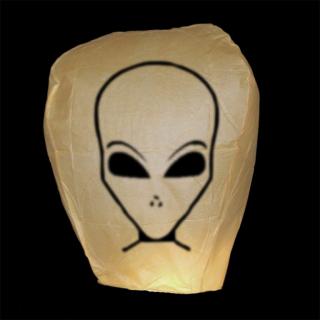 Lampion přání UFO - Zelená