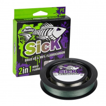 Berkley Sick Two in One Braid & Fluorocarbon Moss Green/Clear Varianta: Návin: 150m/40m, Nosnost (kg): 11,2kg/10kg, Průměr: 0,12mm/0,35mm