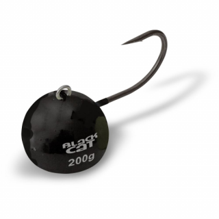Black Cat - Jigová hlavička Fire-Ball Velikost 6/0 120g Černá
