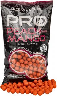 Boilies STARBAITS Probiotic Peach & Mango 1kg Průměr: 14mm