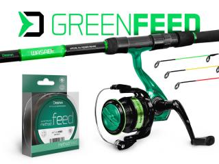 Feederový set Delphin GreenFEED Velikost: 330cm/100g + 3T + 0,22mm