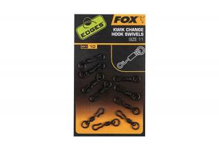 Fox EDGES Obratlík Kwik Change Hook Swivels Varianta: Edges Kwik change hook swivels size 10 x 10