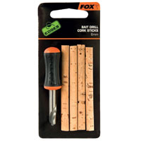 Fox Edges Vrtáček Bait Drill & Cork Sticks 6mm Varianta: EDGES™ Bait Drill & Cork Sticks - Drill & 6mm Cork Sticks