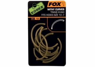 Fox Rovnátka Edges Withy Curve Adaptor Trans Khaki Hook Size 6 - 2 10 ks Varianta: EDGES™ Withy Curve Adaptor - Trans Khaki Hook 6 - 2