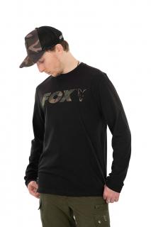 Fox Triko Long Sleeve Black Camo T Shirt Varianta: Fox Black / Camo LS  - XL