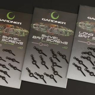 Gardner Kolíček s obratlíkem Covert Swivel Bait Screws Anti Glare 10ks Varianta: Mini (5mm)