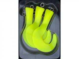 Headbanger Tail 23 cm Replacement Tails 3ks Fluo Yellow