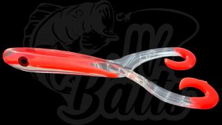 JV Baits Pike Double Slapper 17 cm Invsible UV Red