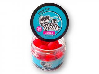 JV Baits Pop up Jahoda 100 ml Průměr: 16 mm