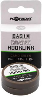 Korda Návazcová Šňůra Basix Coated Hooklink Camo Green 8,2 kg -10 m