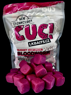 LK Baits CUC! Nugget Bloodworm 1kg Varianta: 10 mm, 1kg