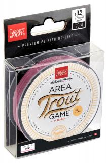 Lucky John splétaná šňůra Area Trout Game Pink 75m 0,071mm 2,80kg