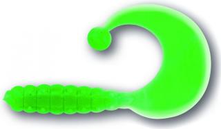 Magic Trout Gumová nástraha CURLY B-BOBBLES 4,2cm zelená/bílá