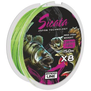Mistrall šňůra Sicata X8 Varianta: 0,16mm 150m