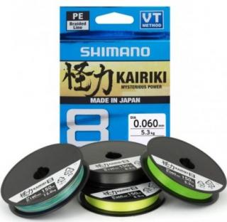 Pletená Šňůra Shimano Kairiki 8 Green 300m 0,215mm/20,8kg