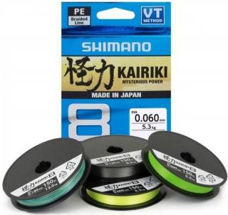 Pletená Šňůra Shimano Kairiki 8 Steel Grey 150m 0,10mm/6,5kg