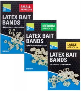 Preston Innovations Gumové kroužky Latex Bait Bands Velikost: Medium