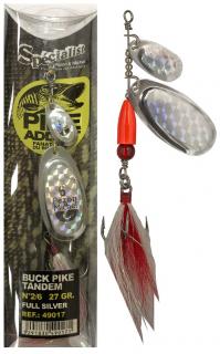 Rotačky Buck Pike Tandem 27g Barva: Full Silver