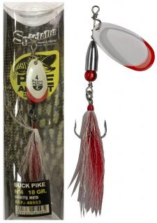 Rotační Třpytka Buck Pike 18g Barva: White Red